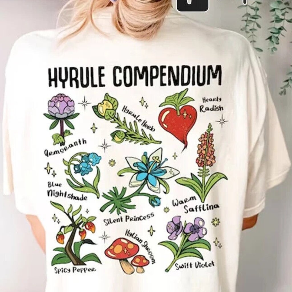 Legends Of Zelda Shirt Zelda Shirts Zelda Shirt Flowers Hyrule Flora Shirt Korok
